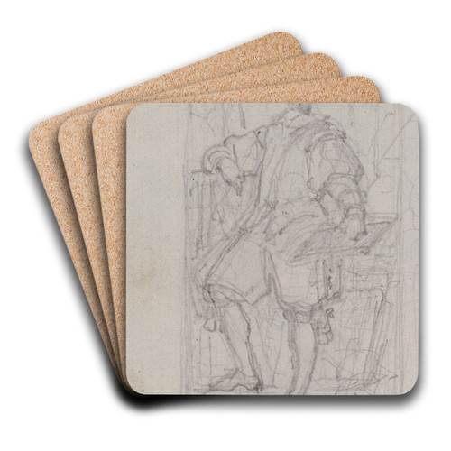 Portrait of a Man by Nicaise De Keyser Art Drink Coaster set Portrait of a Man by Nicaise De Keyser Art Drink Coaster set