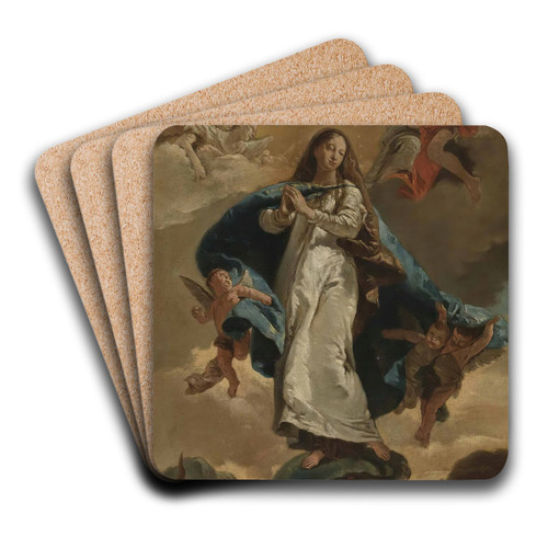 The Immaculate Conception by Giovanni Battista Tiepolo Art Drink Coaster set