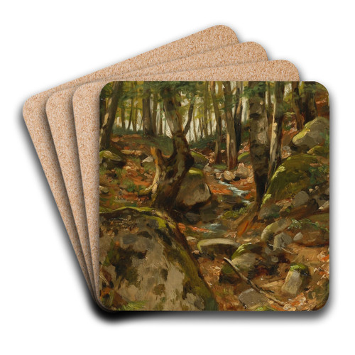 Waldweg by Walter Moras Art Drink Coaster set