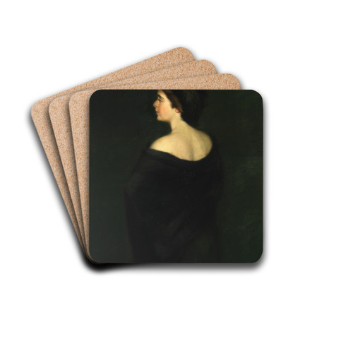 Laura in Blacks by Alice Pike Barney Drink Coasters - set of 4
