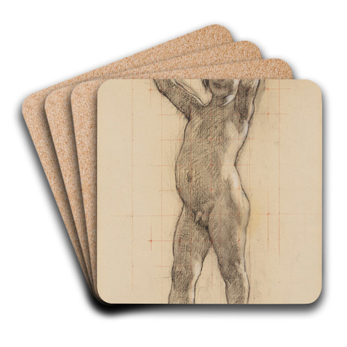 Etude pour le tableau L'Automne by Maurice Berthon Art Drink Coaster set