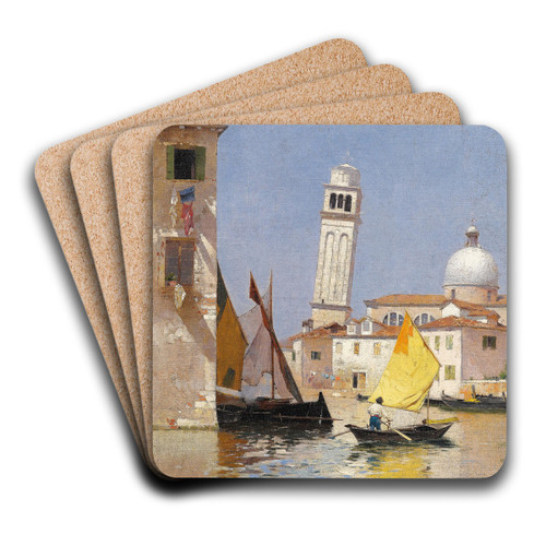San Pietro di Castello by Rubens Santoro Art Drink Coaster set