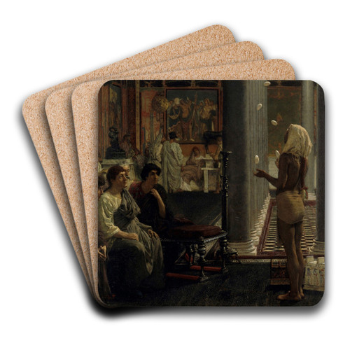 A Juggler by Lawrence Alma-Tadema Art Drink Coaster set