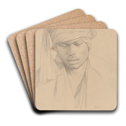 Assan, a Young Man by Jean-Lon Grme Art Drink Coaster set