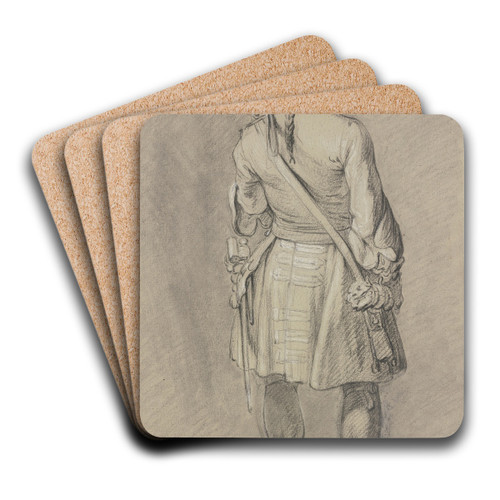 Stehender Soldat in Rckenansicht by Charles Parrocel Art Drink Coaster set
