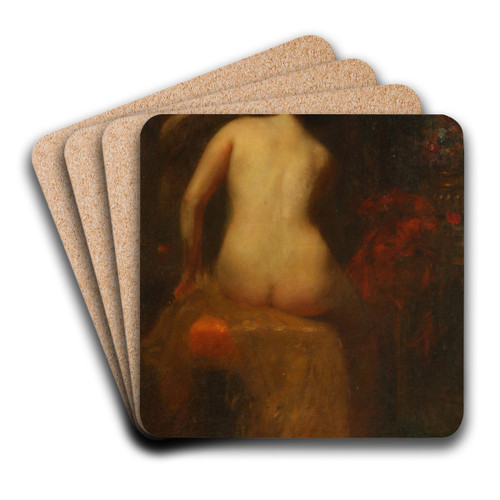 La Toilette by Severo Rodrguez Etchart Art Drink Coaster set