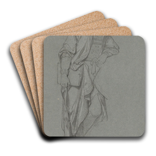 The Painter Jan Gossaert by Nicaise De Keyser Art Drink Coaster set
