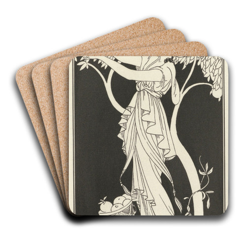 Robe de bal by H. Robert Dammy Art Drink Coaster set