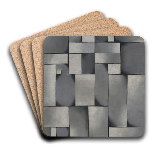 Composition in Gray (Rag-time). by Theo van Doesburg Art Drink Coaster set