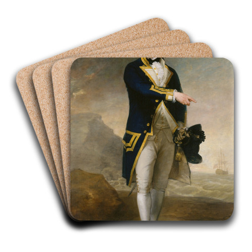 Captain John Gell by Gilbert Stuart Art Drink Coaster set