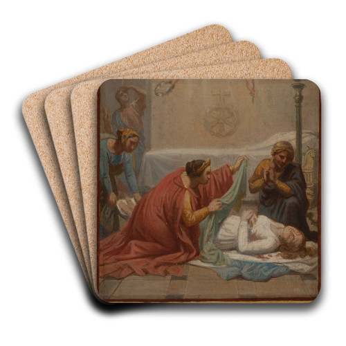 Limpratrice Prisca ensevelissant le corps de sainte Suzanne by Sbastien Norblin de la Gourdaine Art Drink Coaster set Limpratrice Prisca ensevelissant le corps de sainte Suzanne by Sbastien Norblin de la Gourdaine Art Drink Coaster set