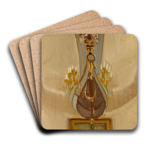Fragment of interior of the Church of St Peter and St Paul in Vilnius by Konrad Krzyanowski Art Drink Coaster set