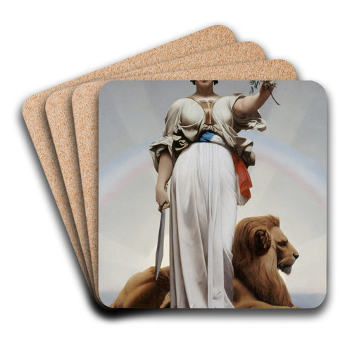 La Rpublique by Jean-Lon Grme Art Drink Coaster set
