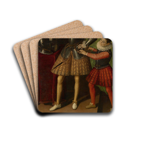 Portrait Giuliano II Cesarini aged 14 by Sofonisba Anguissola Drink Coasters - set of 4