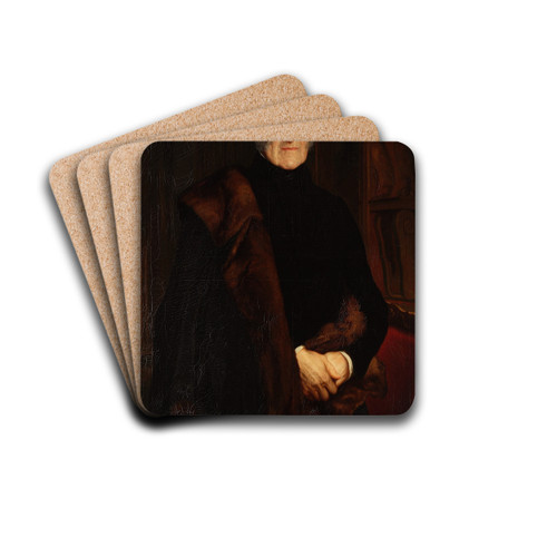 Portrait of Adam Jerzy Czartoryski by Paul Delaroche Drink Coasters - set of 4