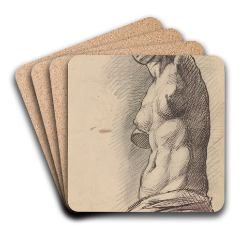 Drawing of Venus de Milo by Stanisaw Wyspiaski Art Drink Coaster set