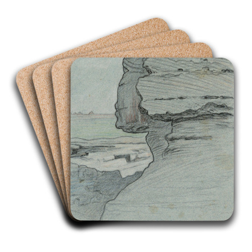 The Sphinx, Egypt by Elihu Vedder Art Drink Coaster set