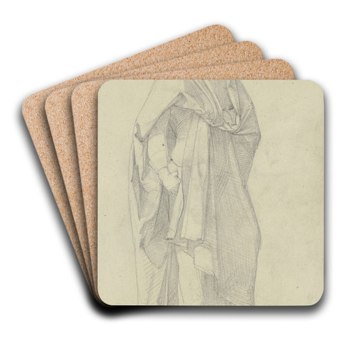 Painter Cortes by Johann Heinrich Hasselhorst Art Drink Coaster set