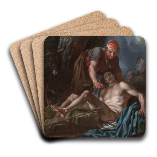The Good Samaritan by Francis Hayman Art Drink Coaster set