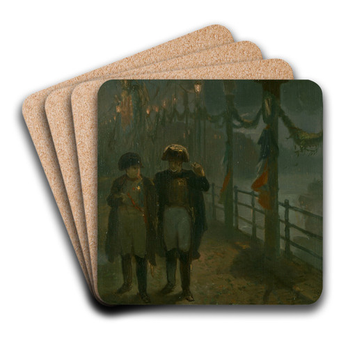 Napoleon in Amsterdam, Anno 1811 by Charles Rochussen Art Drink Coaster set