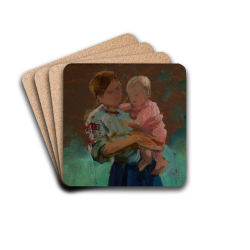 Nanny by Ambroy Sabatowski Drink Coasters - set of 4