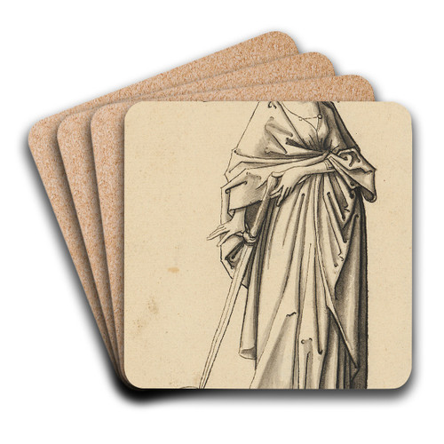 St. Katharina by Workshop of Hans Holbein the elder Art Drink Coaster set