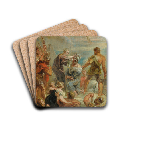 The Martyrdom Of Saint Paul by Peter Paul Rubens Drink Coasters - set of 4