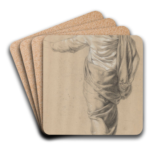 Figure Seen from the Back by Jean Antoine Verschaeren Art Drink Coaster set