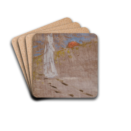 Sketch for The Girl and Death (Walking) by Richard Bergh Drink Coasters - set of 4