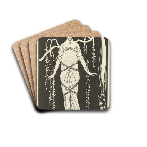 Grande robe du soir by George Barbier Drink Coasters - set of 4