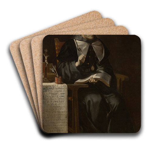 Portrait of anEcclesiastic by Juan de Valds Leal Art Drink Coaster set