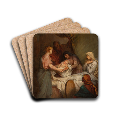 La Naissance de la Vierge by Nlie Jacquemart Drink Coasters - set of 4