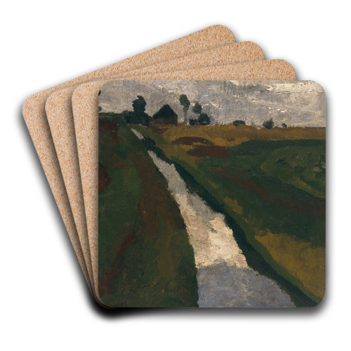 Moorkanal by Paula Modersohn-Becker Art Drink Coaster set
