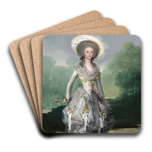 The Marquesa de Pontejos by Francisco de Goya Art Drink Coaster set