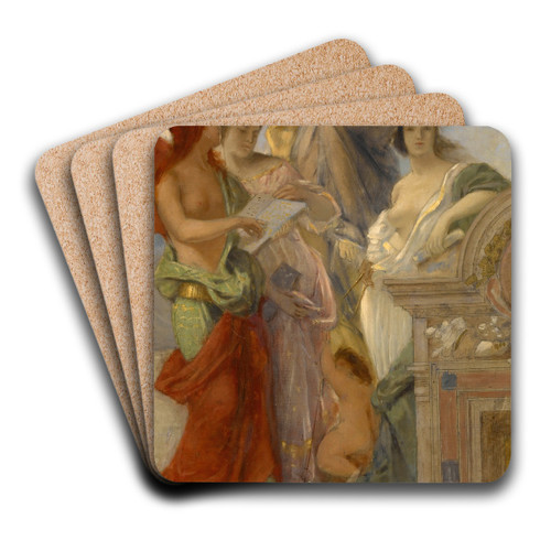 Study for an Architectural Decoration by Paul-Jacques-Aim Baudry Art Drink Coaster set