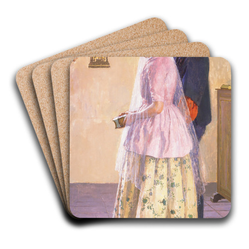 The Wedding by Gari Melchers Art Drink Coaster set