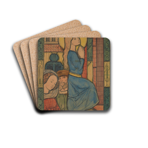 Presentation of the Virgin Mary in the Temple by Jzef Mehoffer Drink Coasters - set of 4