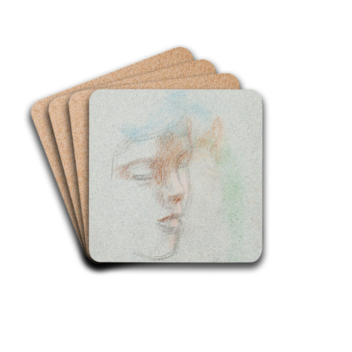 Tytn kasvot by Eero Jrnefelt Drink Coasters - set of 4