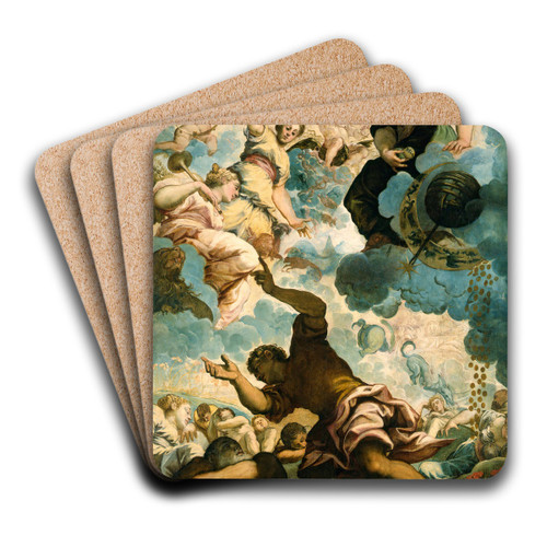 The Dreams of Men by Jacopo Tintoretto Art Drink Coaster set