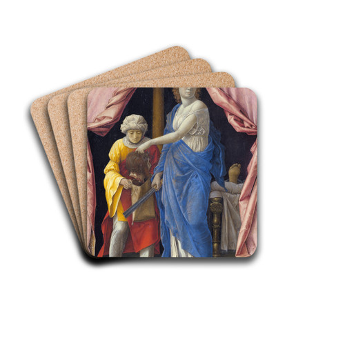 Judith with the Head of Holofernes by Andrea Mantegna Drink Coasters - set of 4