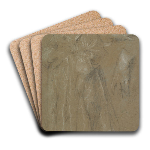Study for a Portrait of a Lady by Anthony van Dyck Art Drink Coaster set