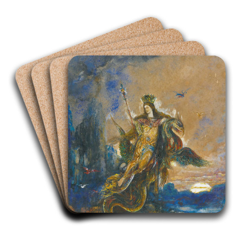 La Fe by Gustave Moreau Art Drink Coaster set