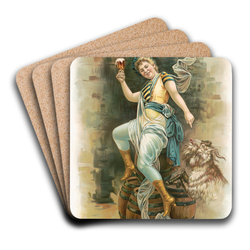 Bock, pyramida no. 198 by Henry Jerome Schile Art Drink Coaster set