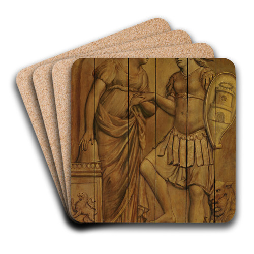 De maagd van Holland en de Alkmaarse stedemaagd by Romeyn De Hooghe Art Drink Coaster set De maagd van Holland en de Alkmaarse stedemaagd by Romeyn De Hooghe Art Drink Coaster set