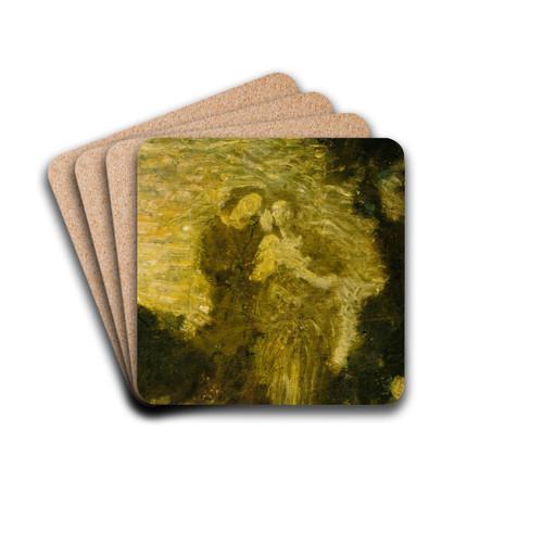 Florizel and Perdita by Albert Pinkham Ryder Drink Coasters - set of 4 Florizel and Perdita by Albert Pinkham Ryder Drink Coasters - set of 4