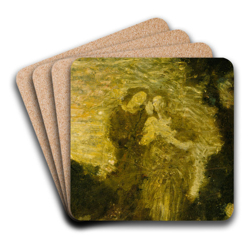 Florizel and Perdita by Albert Pinkham Ryder Art Drink Coaster set Florizel and Perdita by Albert Pinkham Ryder Art Drink Coaster set