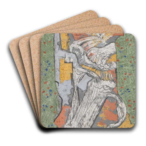 Gebirgsbach by August Babberger Art Drink Coaster set