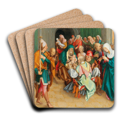 Circumcision by Follower of Albrecht Drer Art Drink Coaster set Circumcision by Follower of Albrecht Drer Art Drink Coaster set
