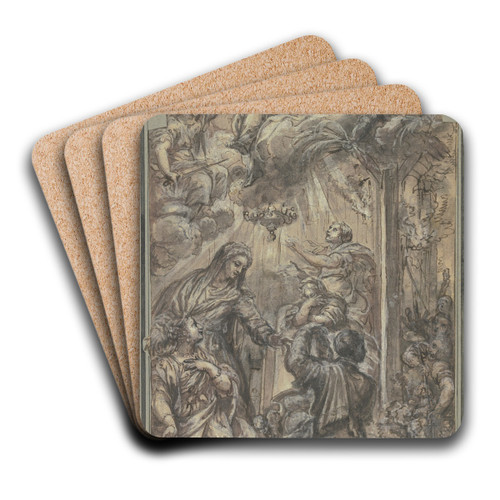 Martyrium eines Jesuiten by Lazzaro Baldi Art Drink Coaster set