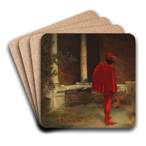 Das Stndchen by Carl Probst Art Drink Coaster set